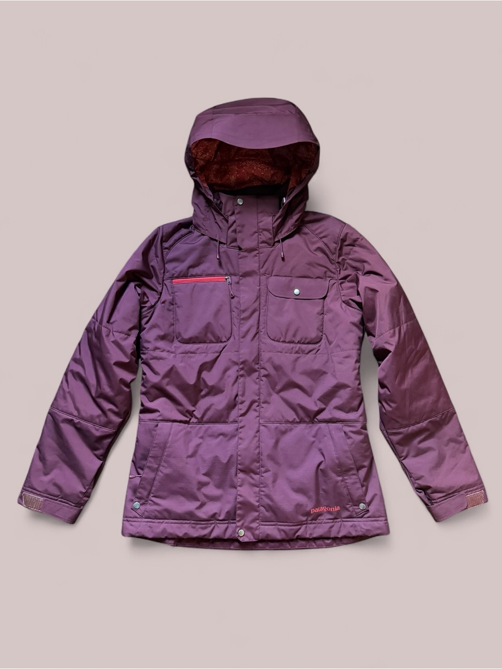 Patagonia W’s  Rubicon Rider Insulated Ski Jacket M in berry red